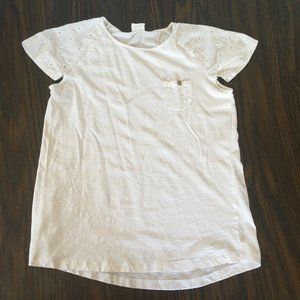 Zara Girls Eyelet Sleeve Top Sz 11/12